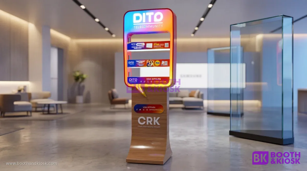 Dito Telecommunity Kiosk Custom booths. Premium kiosks. Inspiring