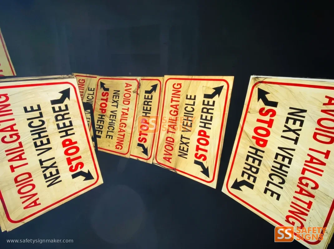 NLEX Metro Pacific No Tailgating Road Safety Signs