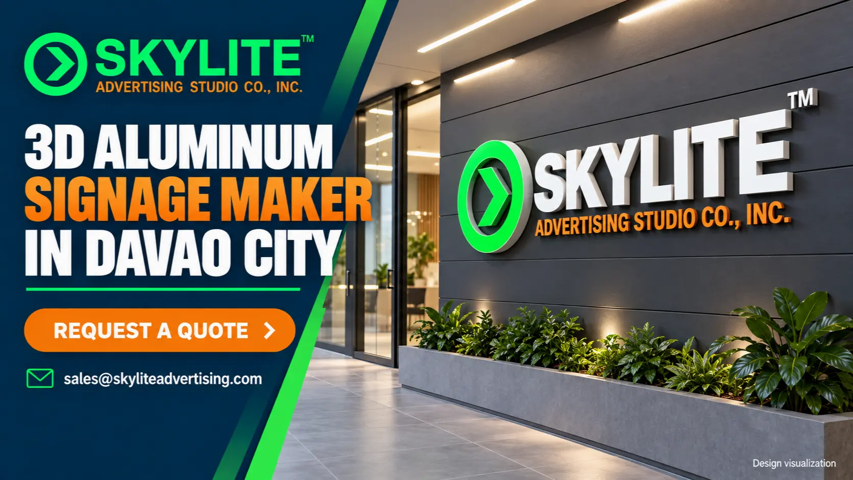3D Aluminum Signage Maker in Davao City