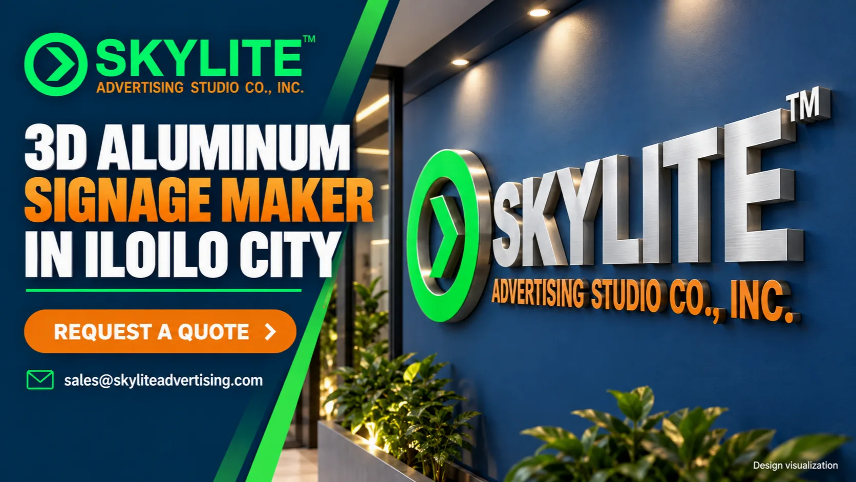 3D Aluminum Signage Maker in Iloilo City