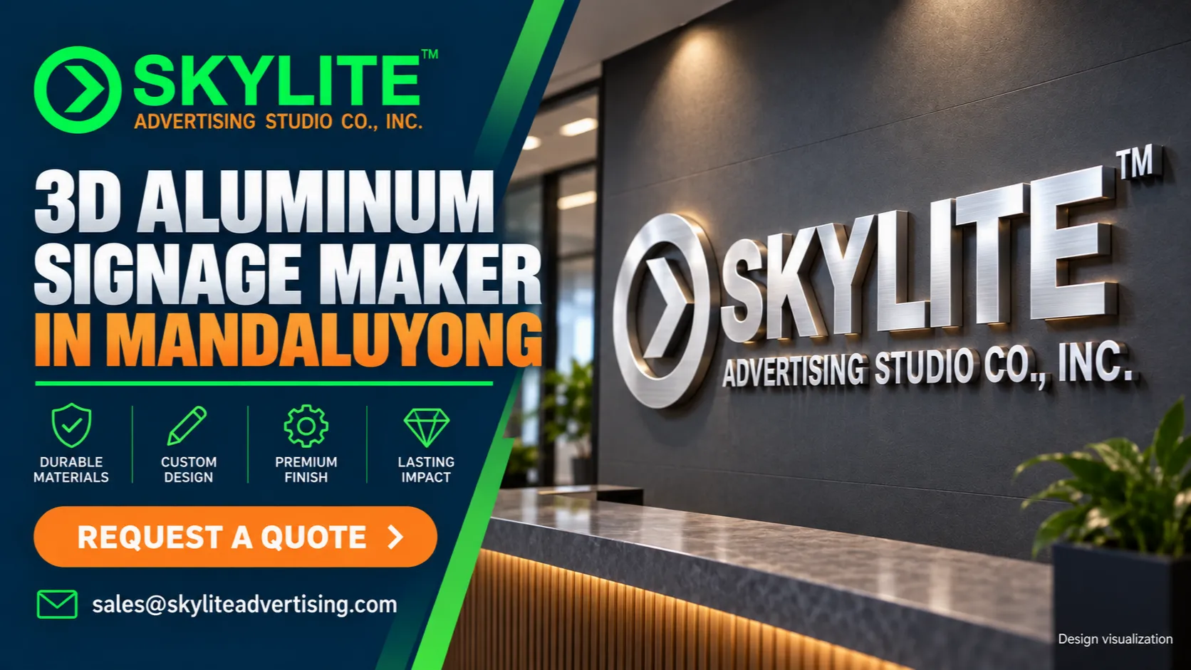 3D Aluminum Signage Maker in Mandaluyong