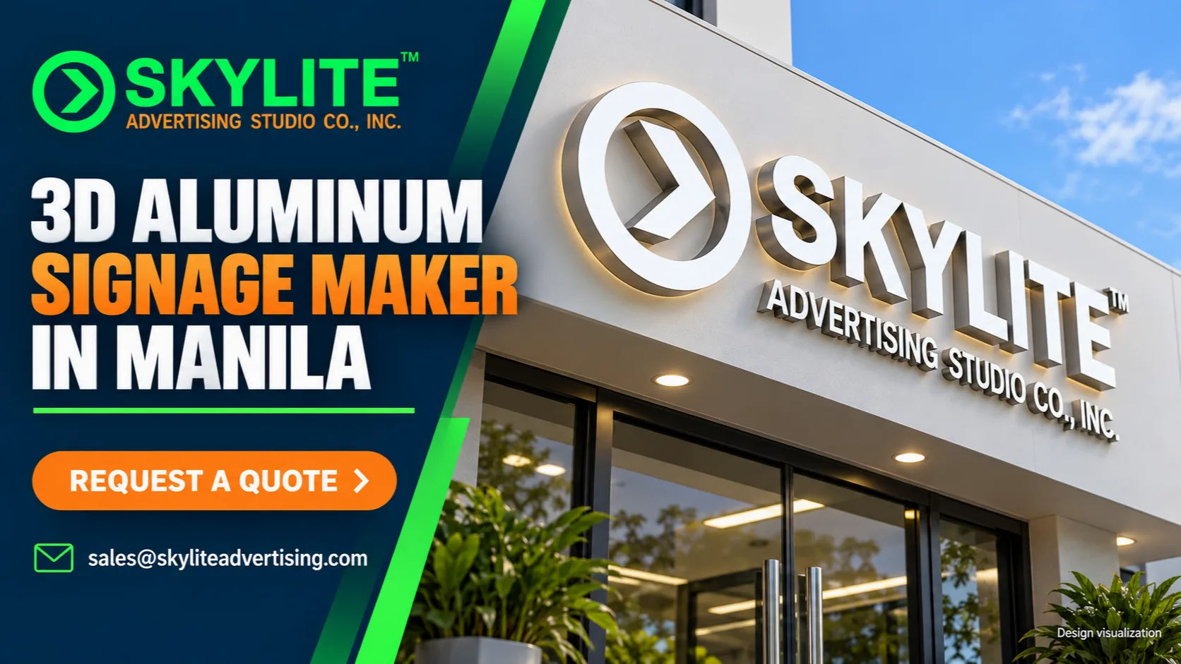 3D Aluminum Signage Maker in Manila
