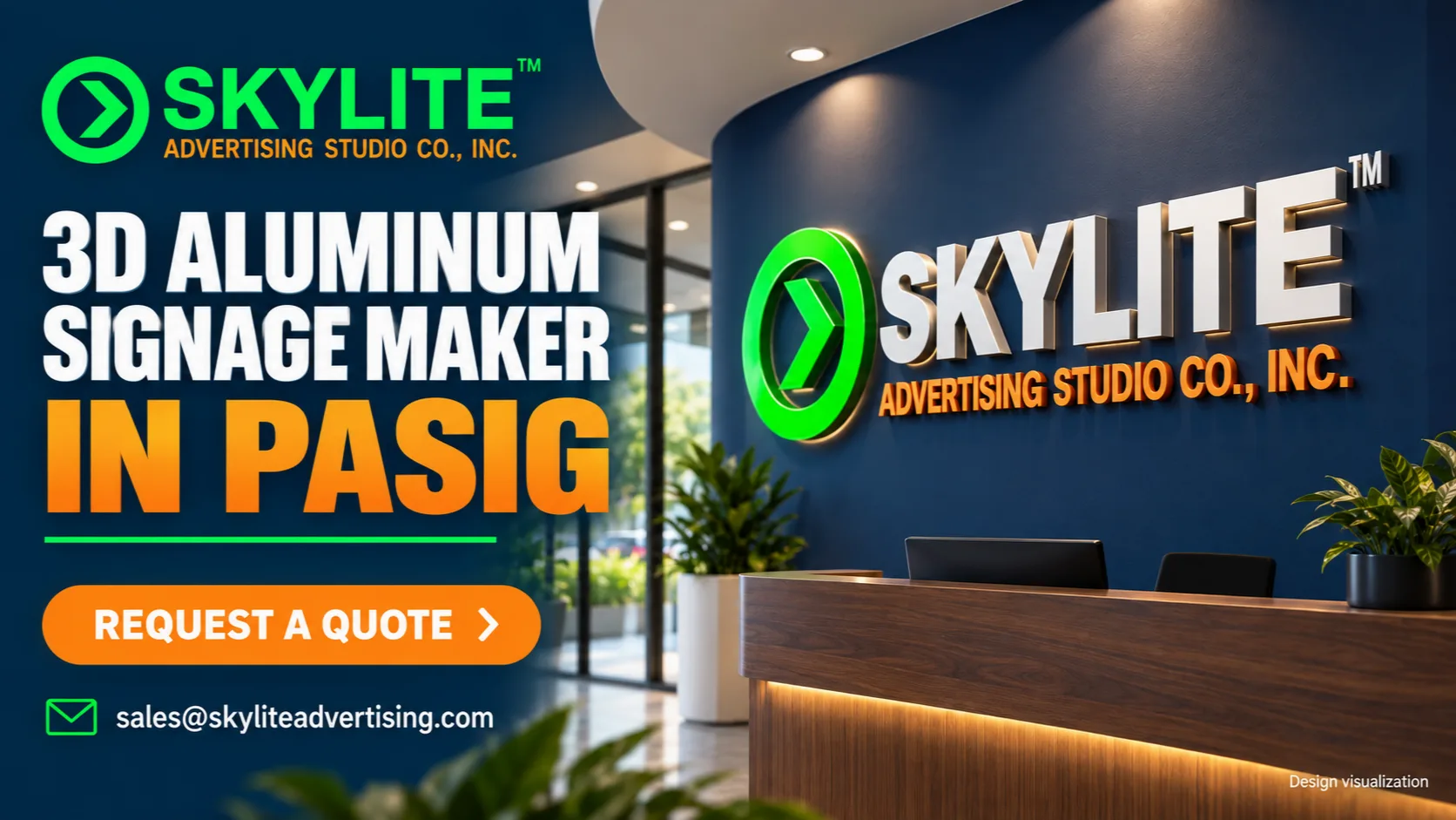 3D Aluminum Signage Maker in Pasig