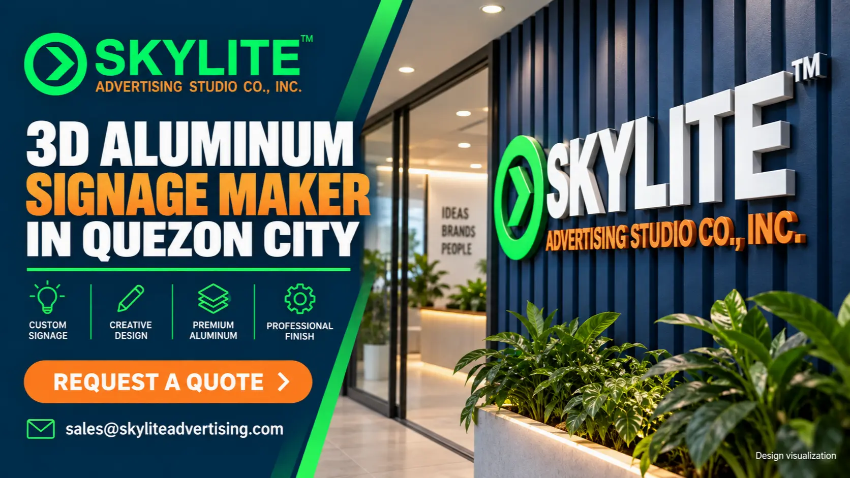 3D Aluminum Signage Maker in Quezon City