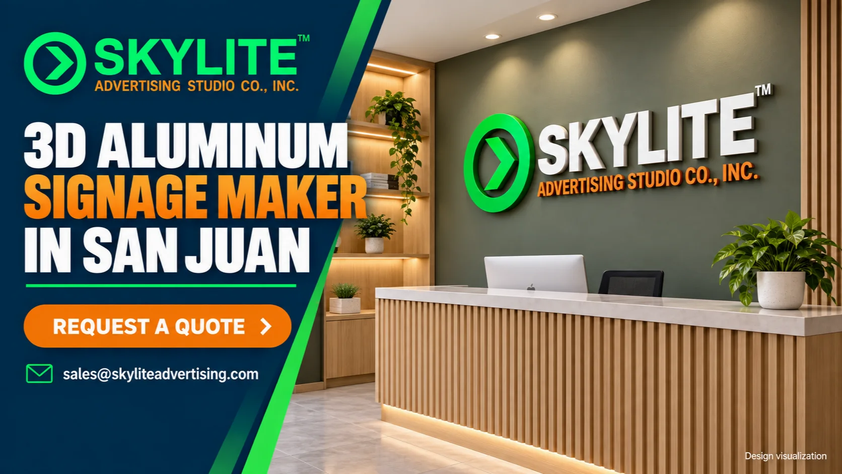 3D Aluminum Signage Maker in San Juan