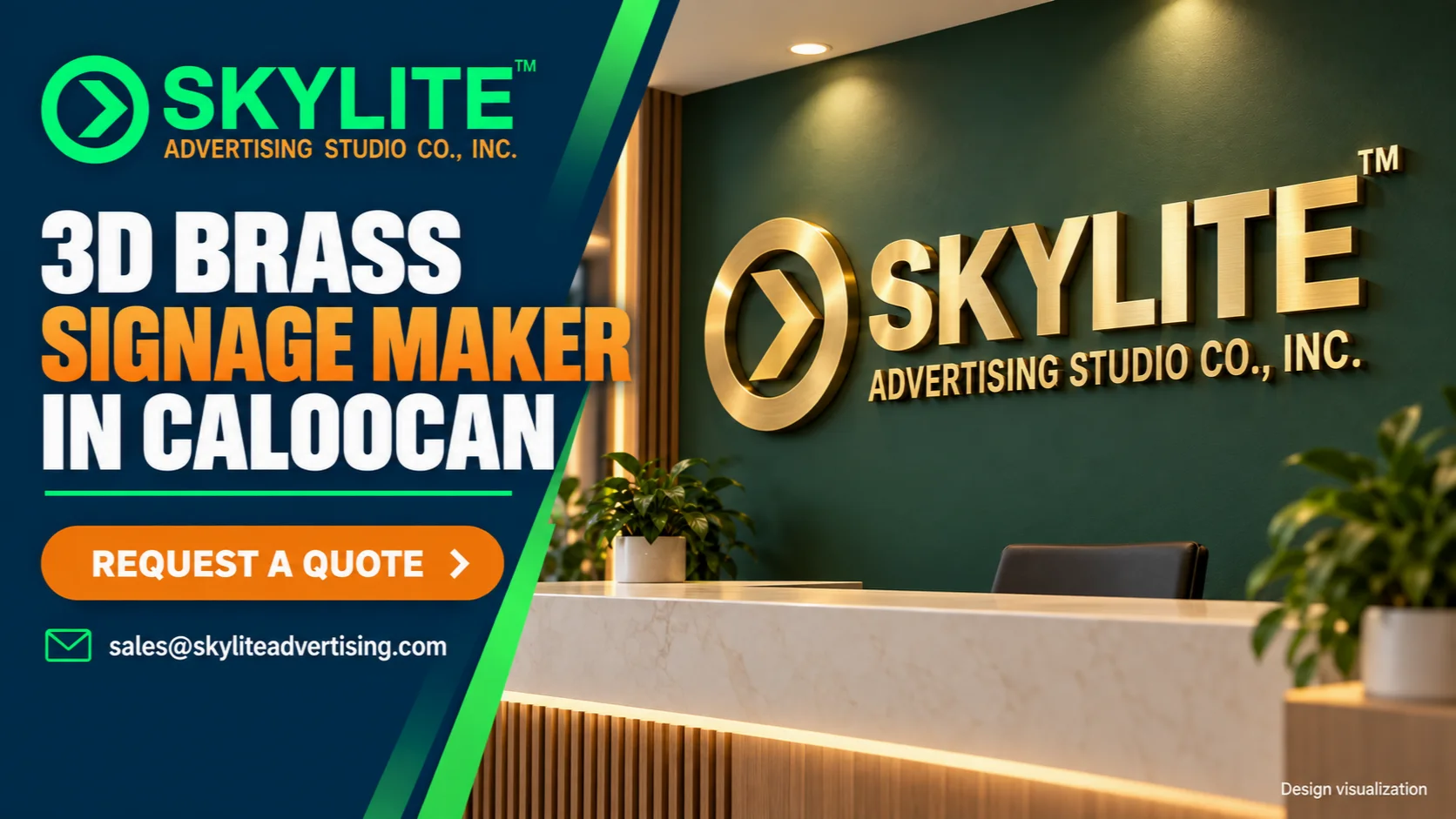 3D Brass Signage Maker in Caloocan