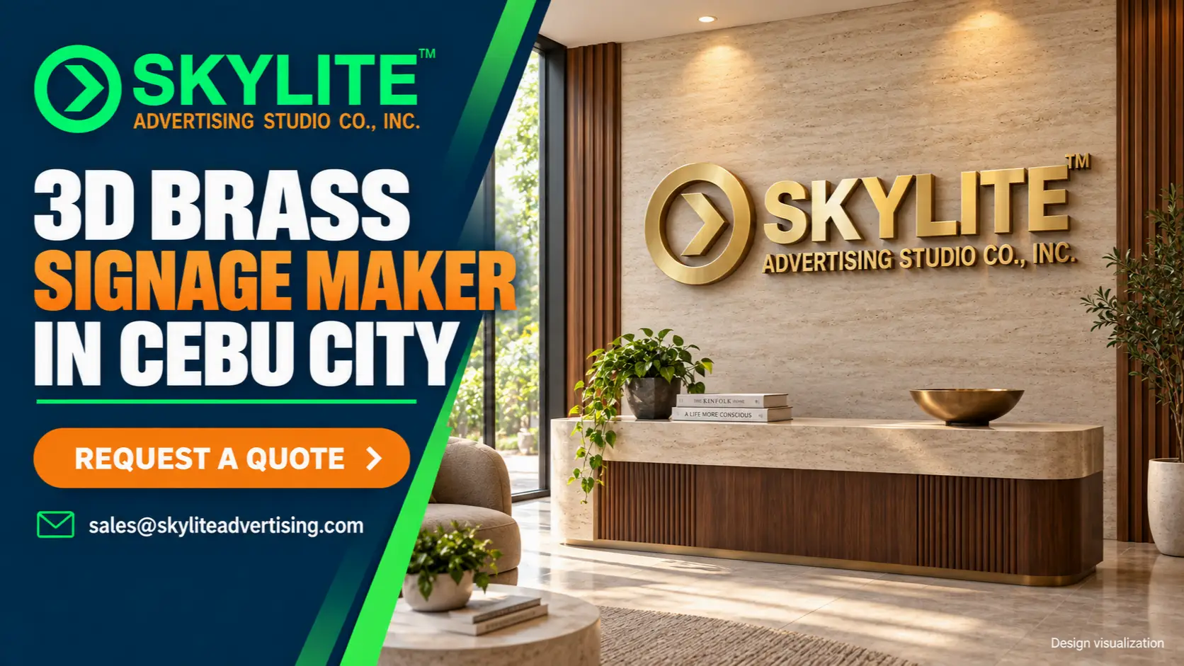 3D Brass Signage Maker in Cebu City