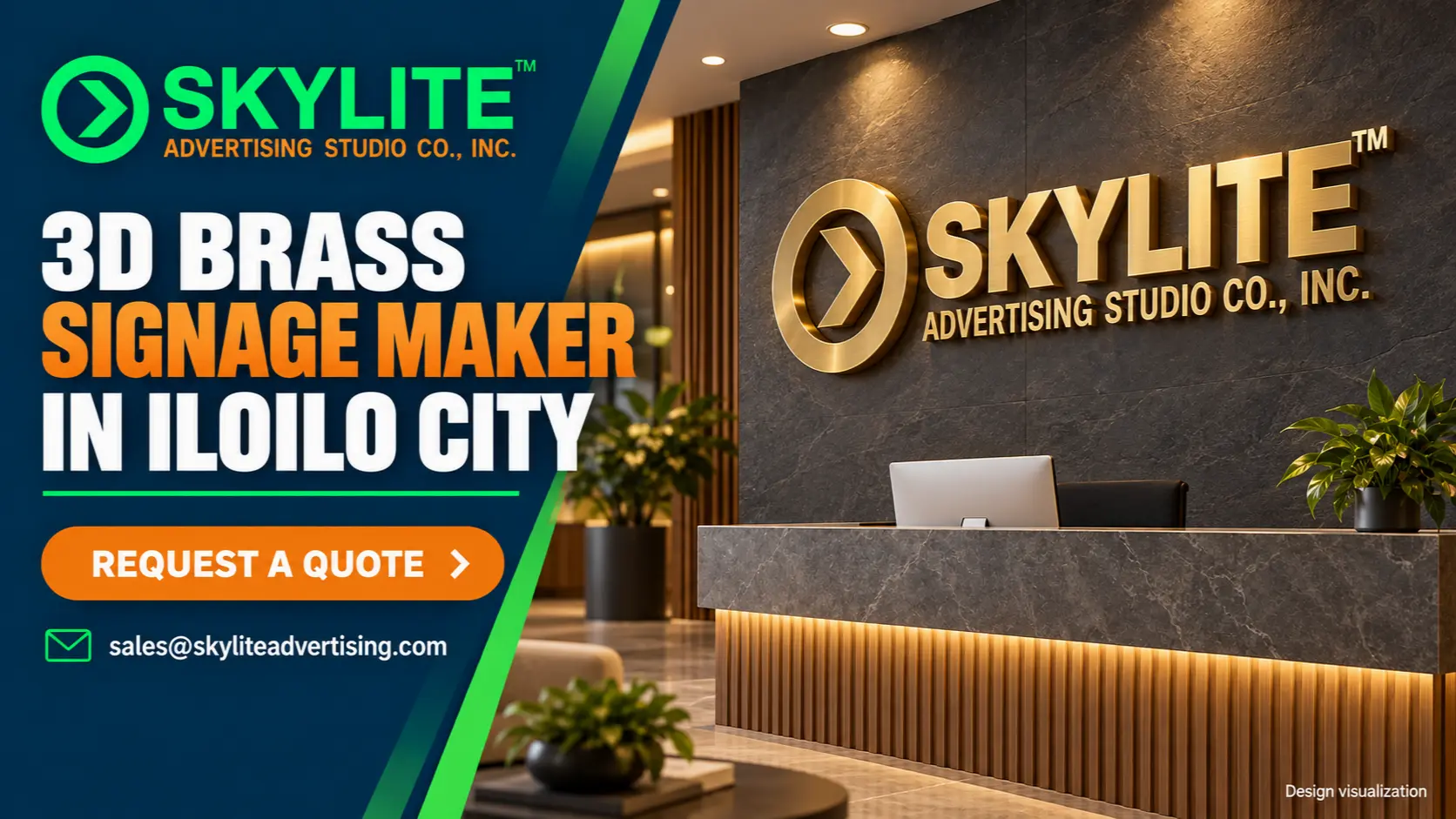 3D Brass Signage Maker in Iloilo City