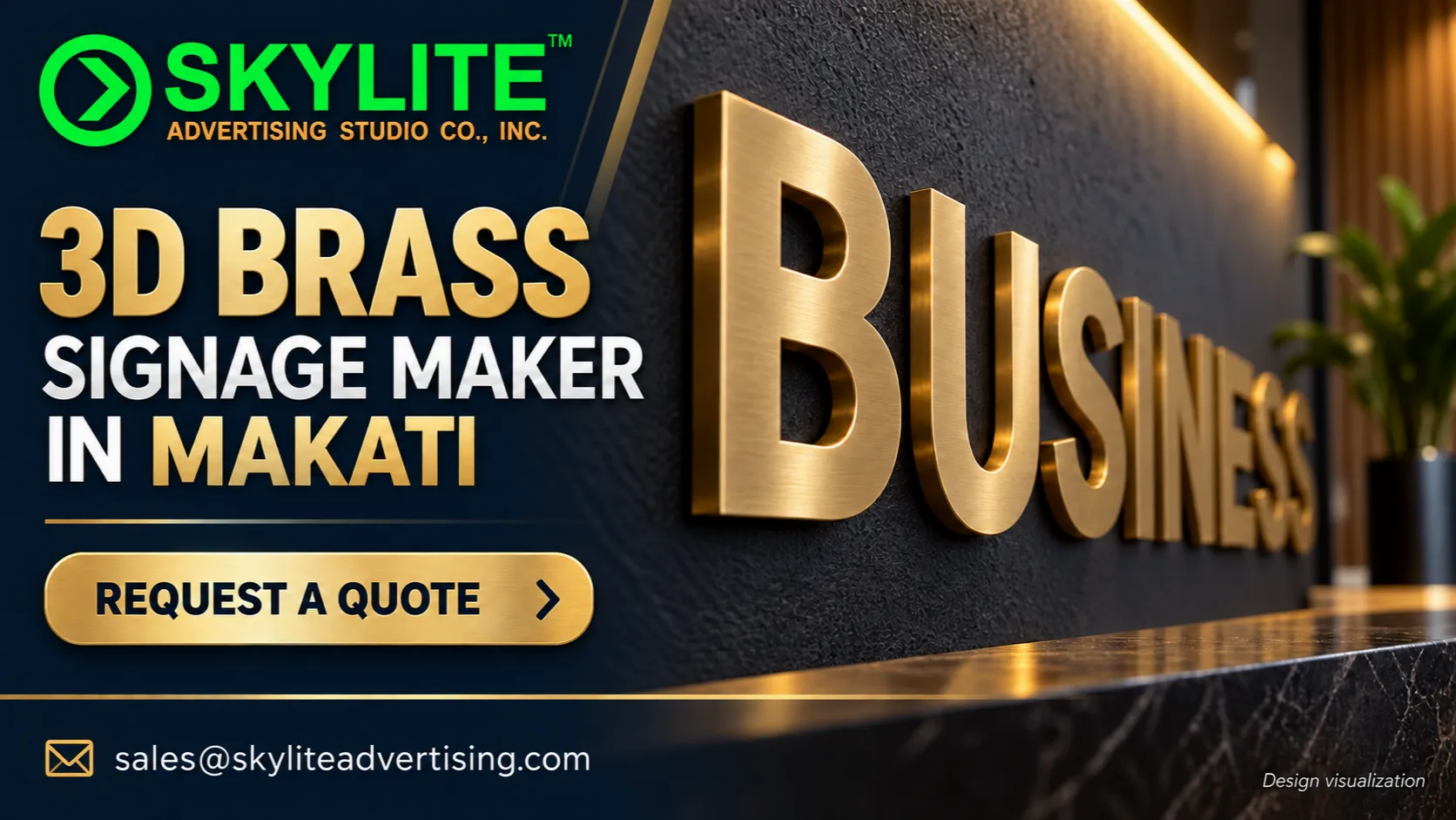 3D Brass Signage Maker in Makati