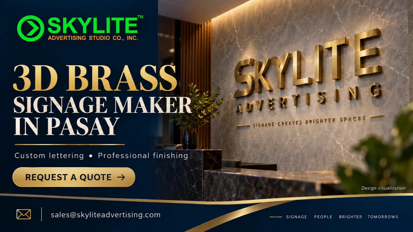 3D Brass Signage Maker in Pasay