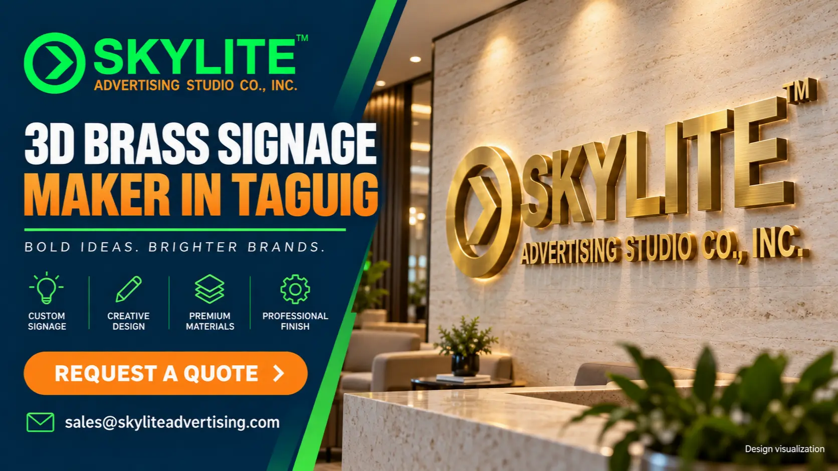 3D Brass Signage Maker in Taguig