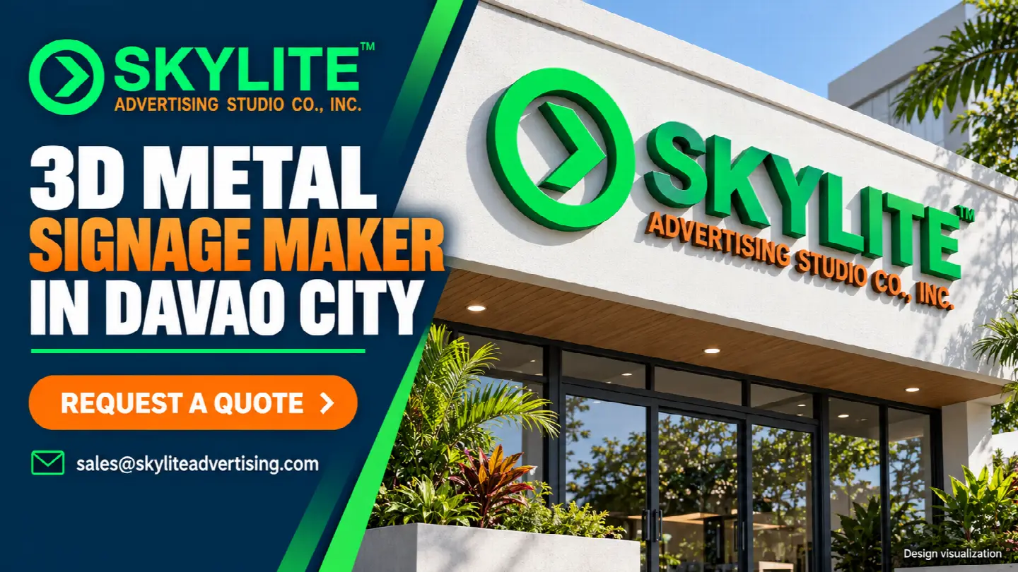 3D Metal Signage Maker in Davao City