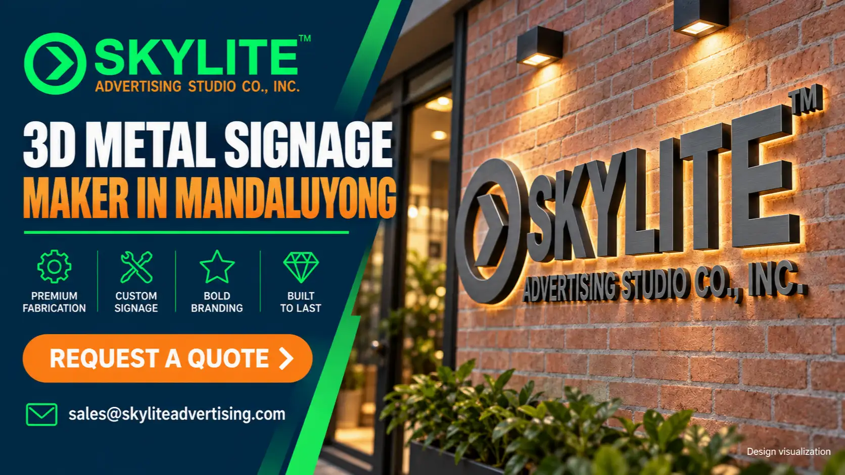 3D Metal Signage Maker in Mandaluyong
