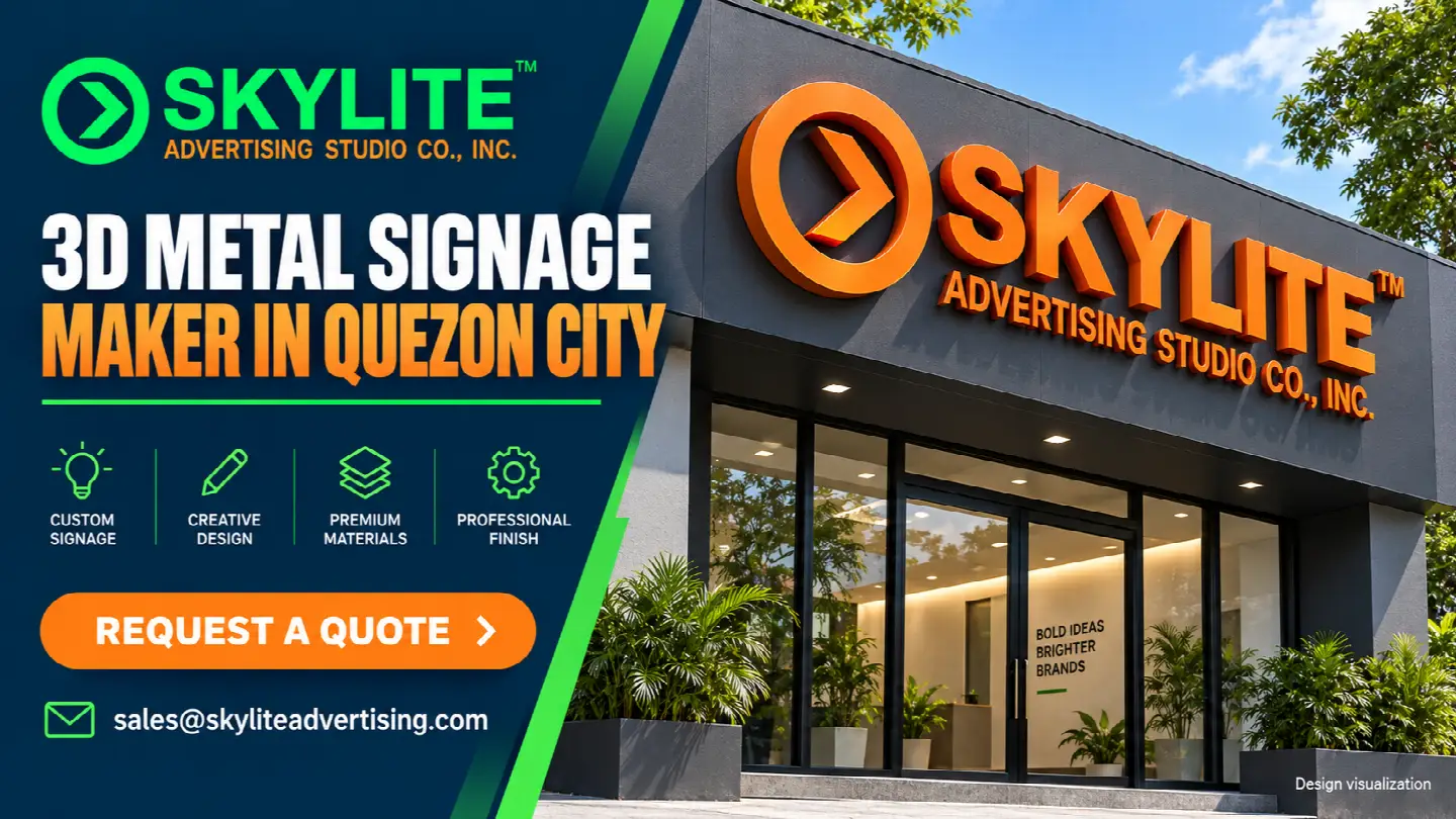3D Metal Signage Maker in Quezon City