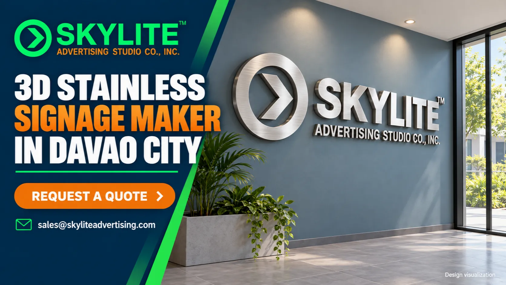3D Stainless Signage Maker in Davao City