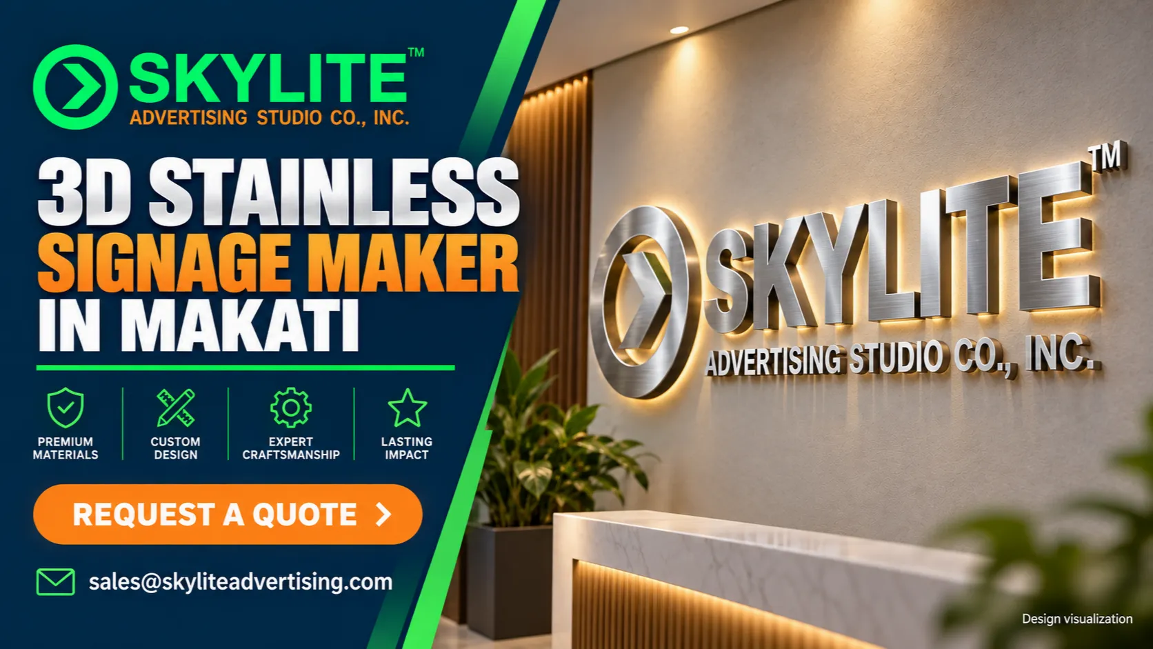 3D Stainless Signage Maker in Makati