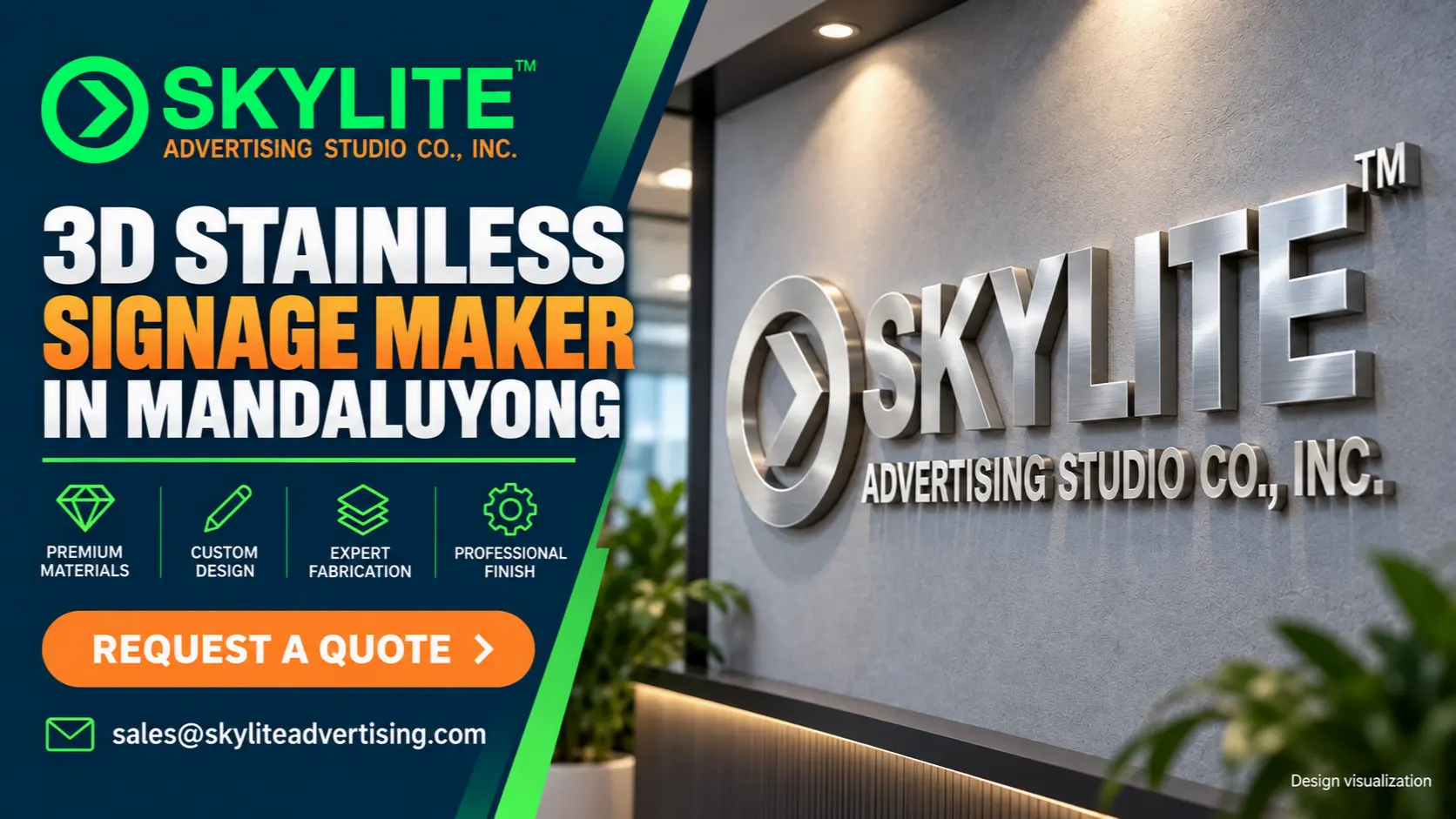 3D Stainless Signage Maker in Mandaluyong