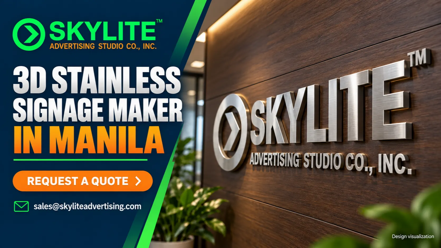 3D Stainless Signage Maker in Manila