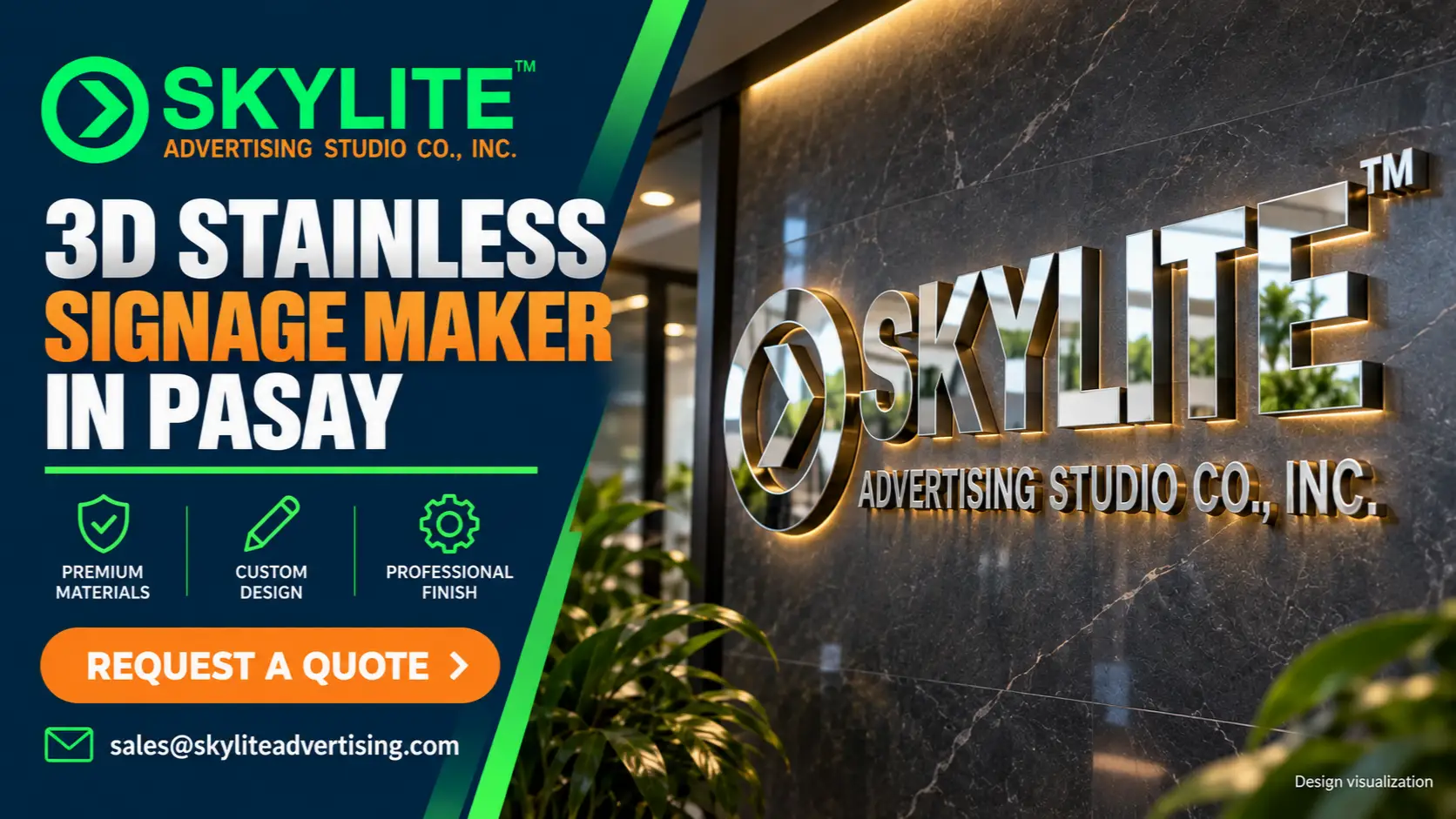 3D Stainless Signage Maker in Pasay