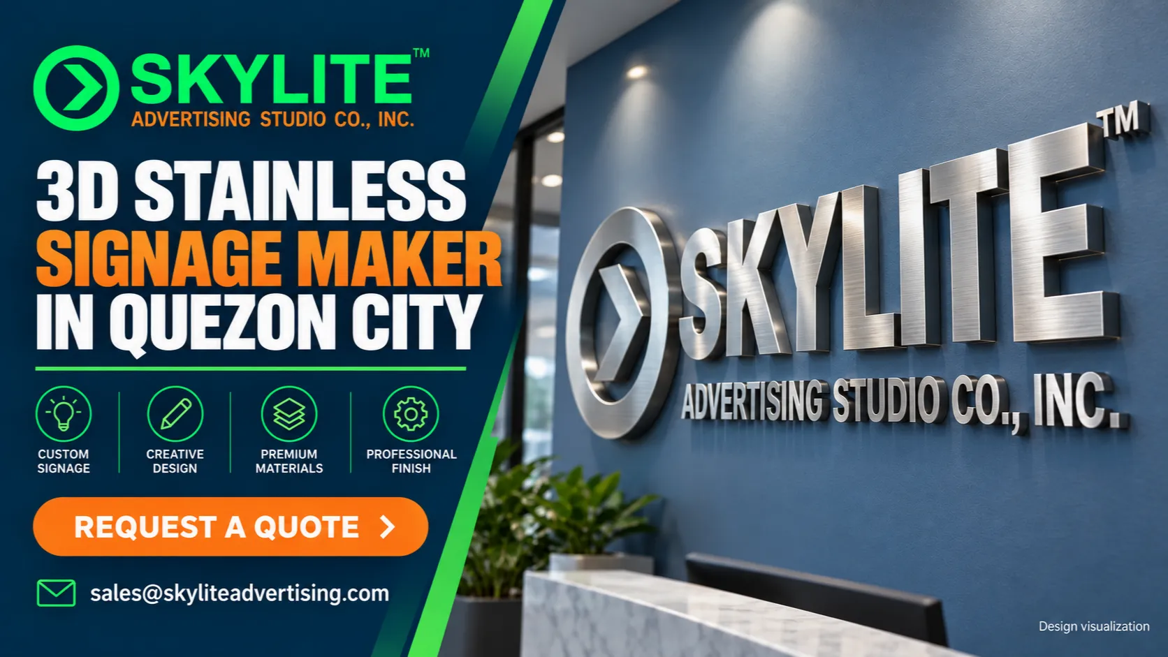 3D Stainless Signage Maker in Quezon City