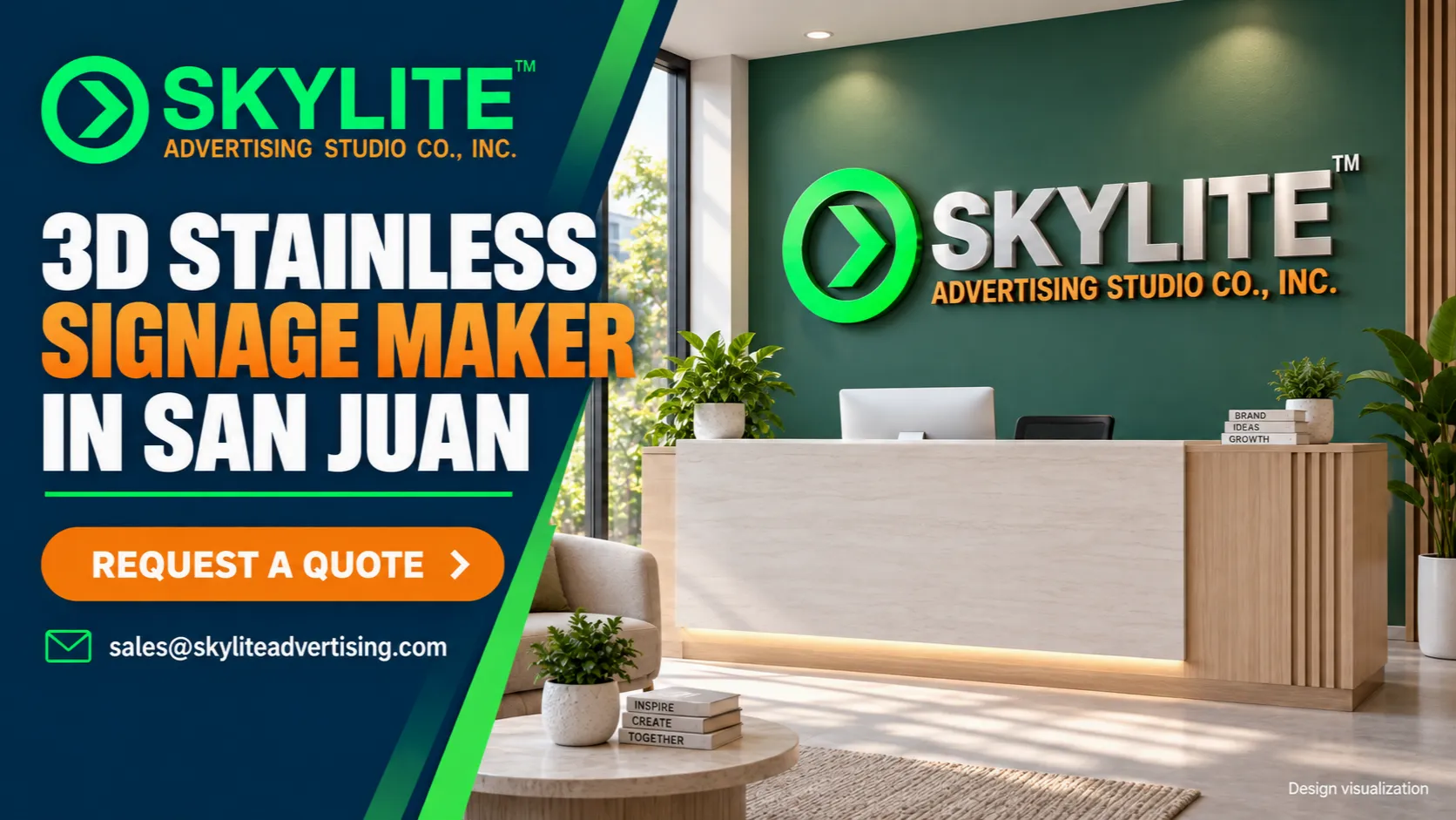 3D Stainless Signage Maker in San Juan
