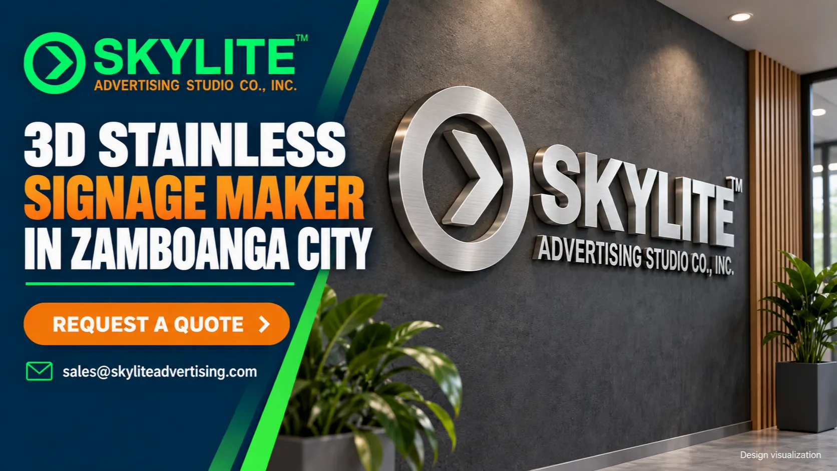 3D Stainless Signage Maker in Zamboanga City