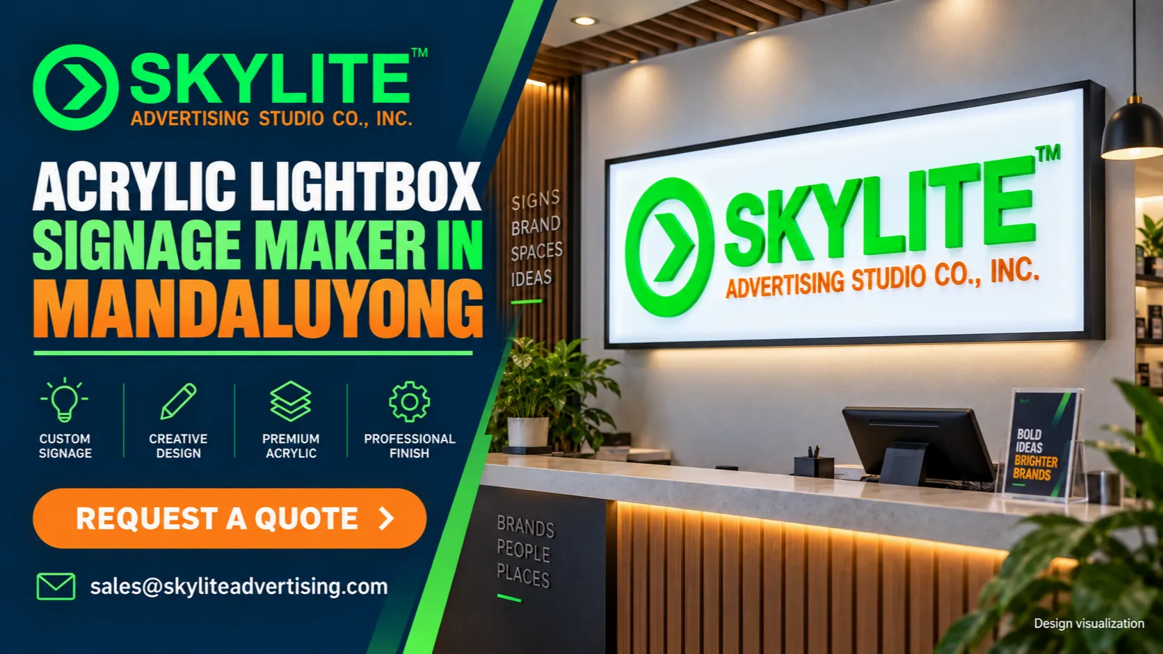 Acrylic Lightbox Signage Maker in Mandaluyong
