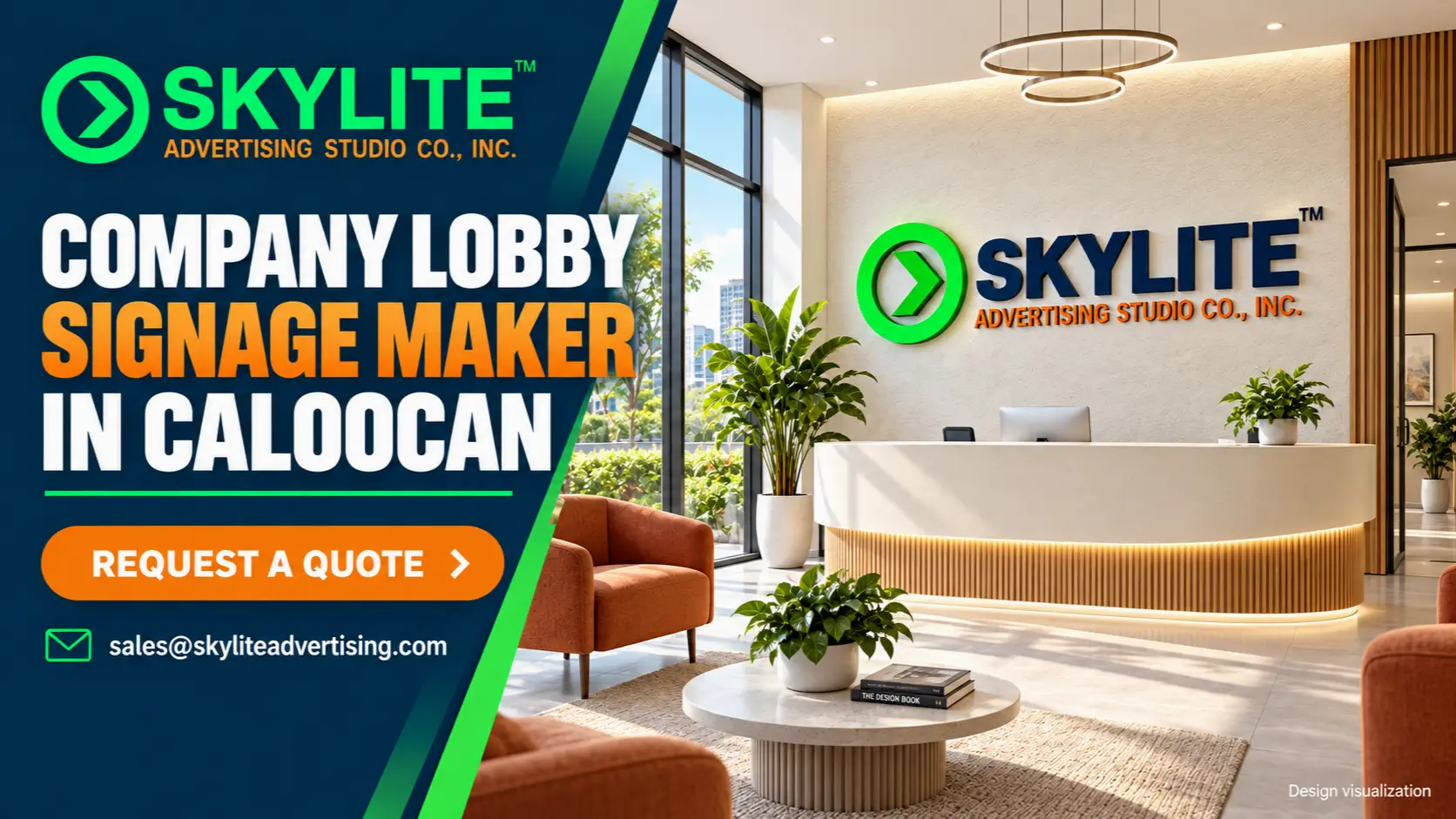Company Lobby Signage Maker in Caloocan