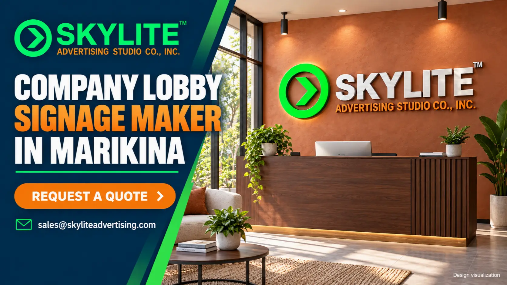 Company Lobby Signage Maker in Marikina