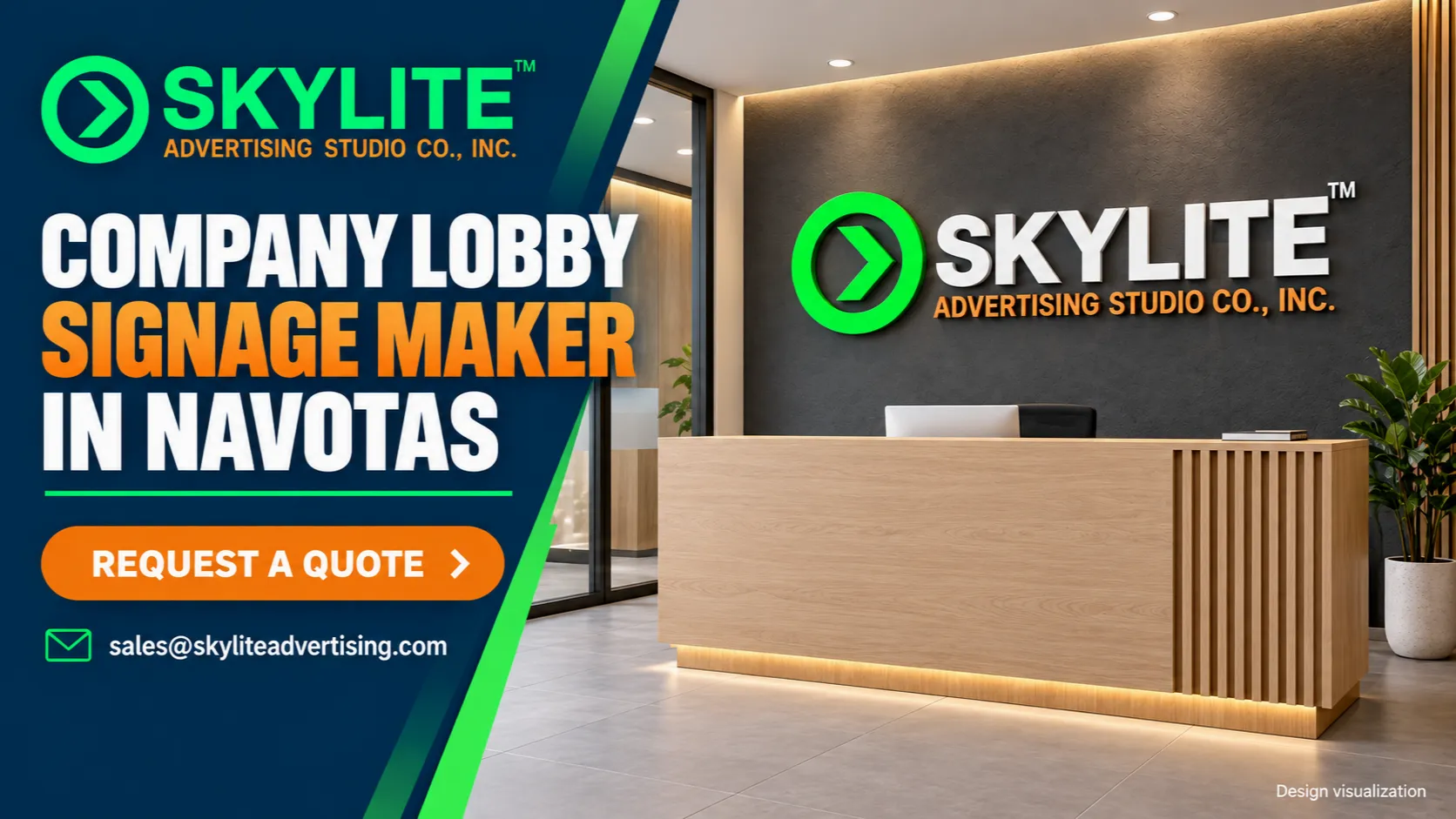 Company Lobby Signage Maker in Navotas