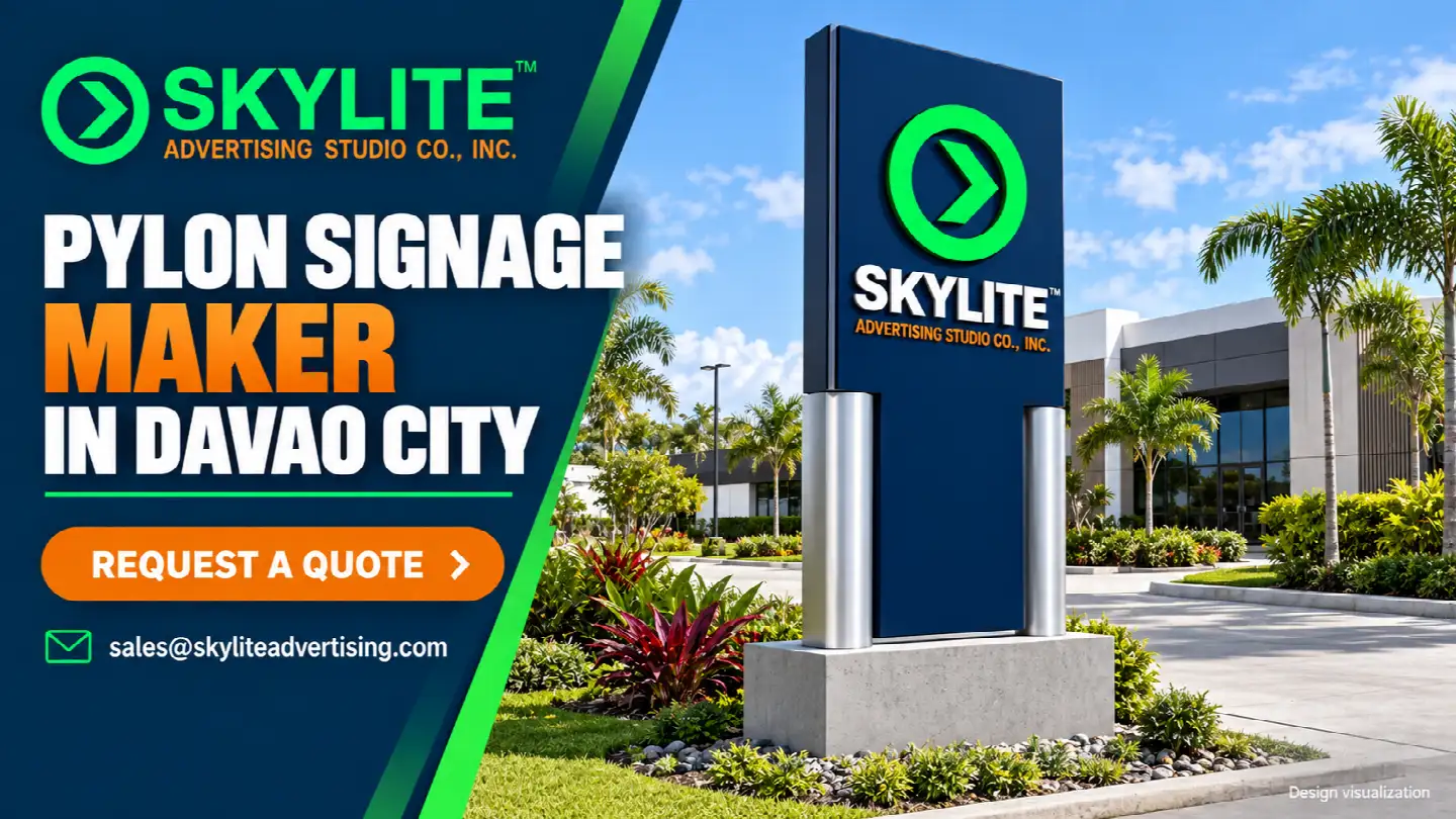 Pylon Signage Maker in Davao City