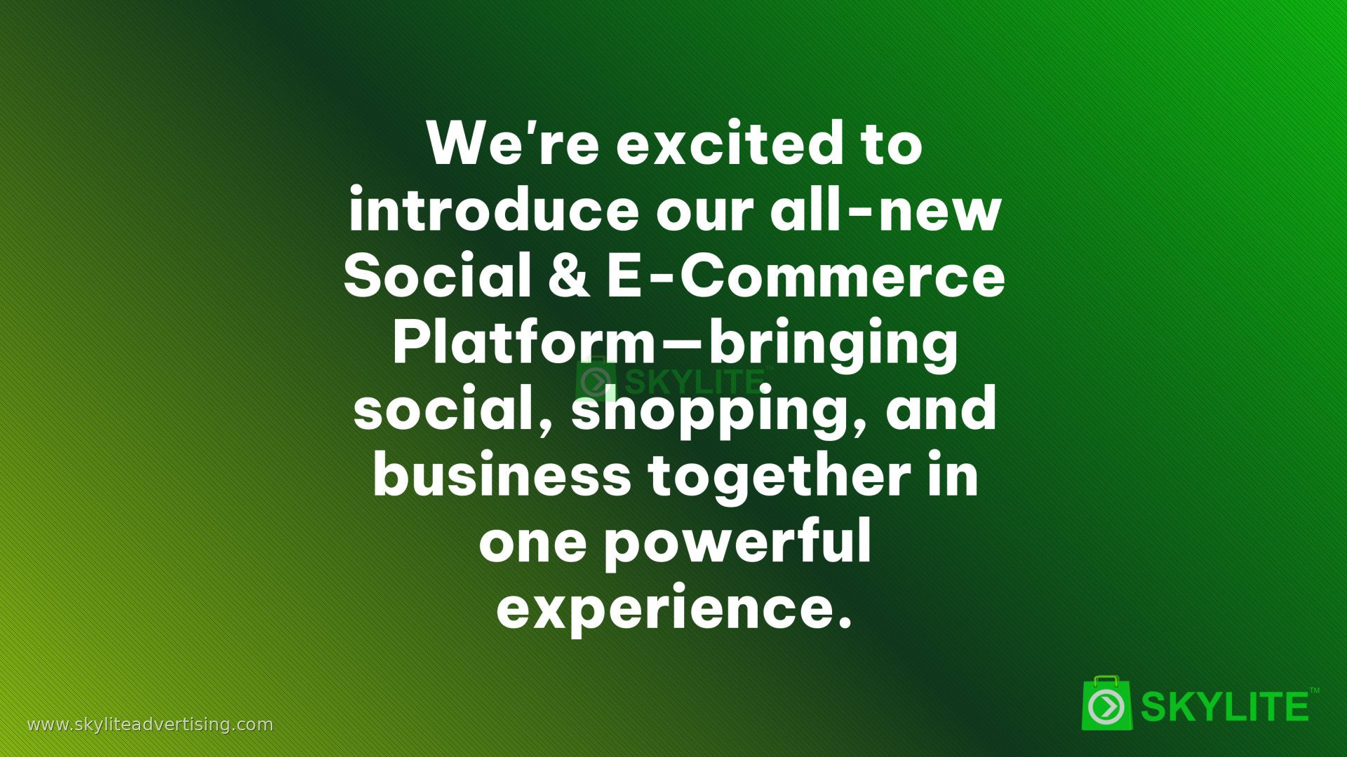 We’re excited to introduce our all-new Social &